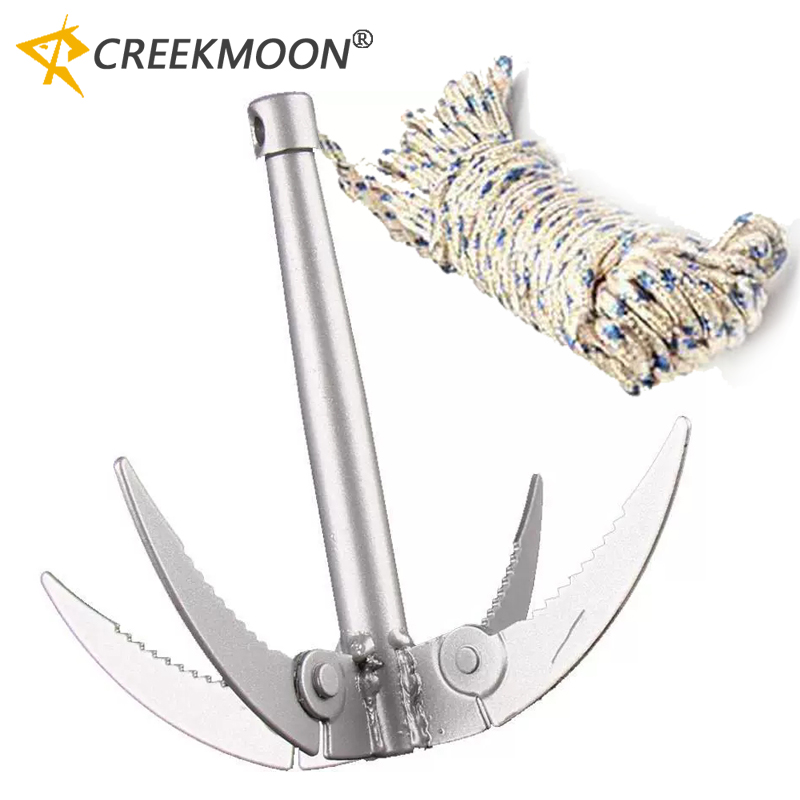 Fishing Boat Anchor - 4개의 발톱 모양 앵커 낫, 접이식