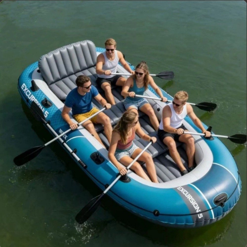 Fishing Boat Inflatable - 2인용 4인용 두꺼운 카약, 야외용 공격