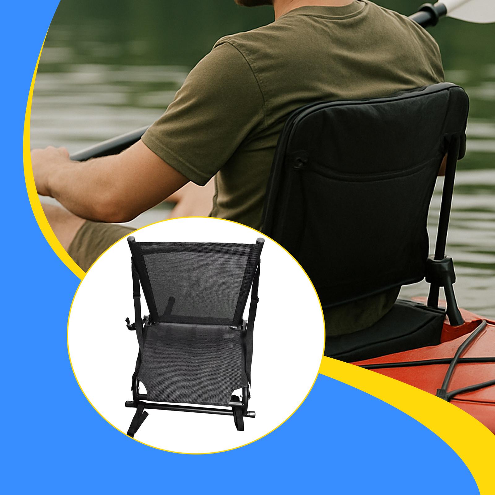 Fishing Boat Seat - 등받이가 있는 카약 시트, 접이식, 앉아서