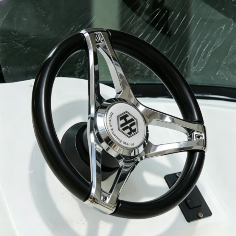 Fishing Boat Steering Wheel - 보조 볼이 있는 해양 스티어링 휠,