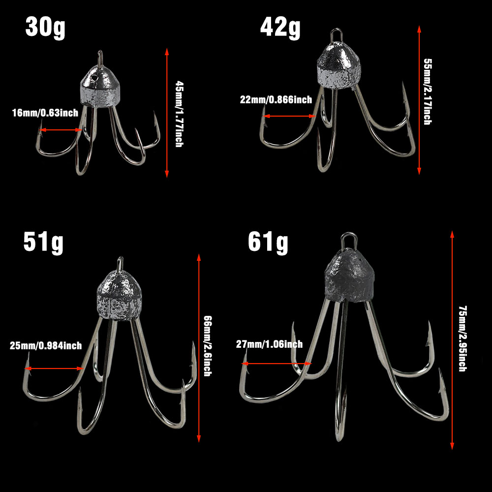 토프란크 1개 고탄소강 납 싱커 트레블 앵커 훅 날카로 - Fishing Boat Anchor 리뷰 및 가격