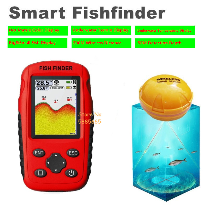 스마트 휴대용 50M 수심 소나 어군탐지기 200M 무 - Fishing Boat Depth Finder 리뷰 및 가격