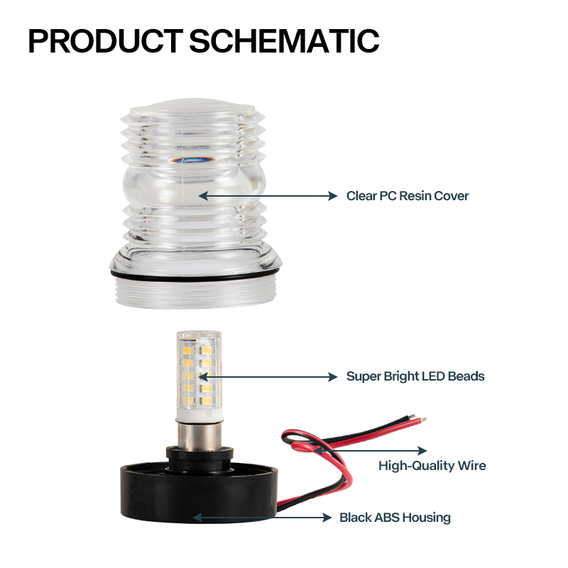 12V 해양 LED 앵커 라이트 방수 360도 전방위  - Fishing Boat Navigation Light 리뷰 및 가격