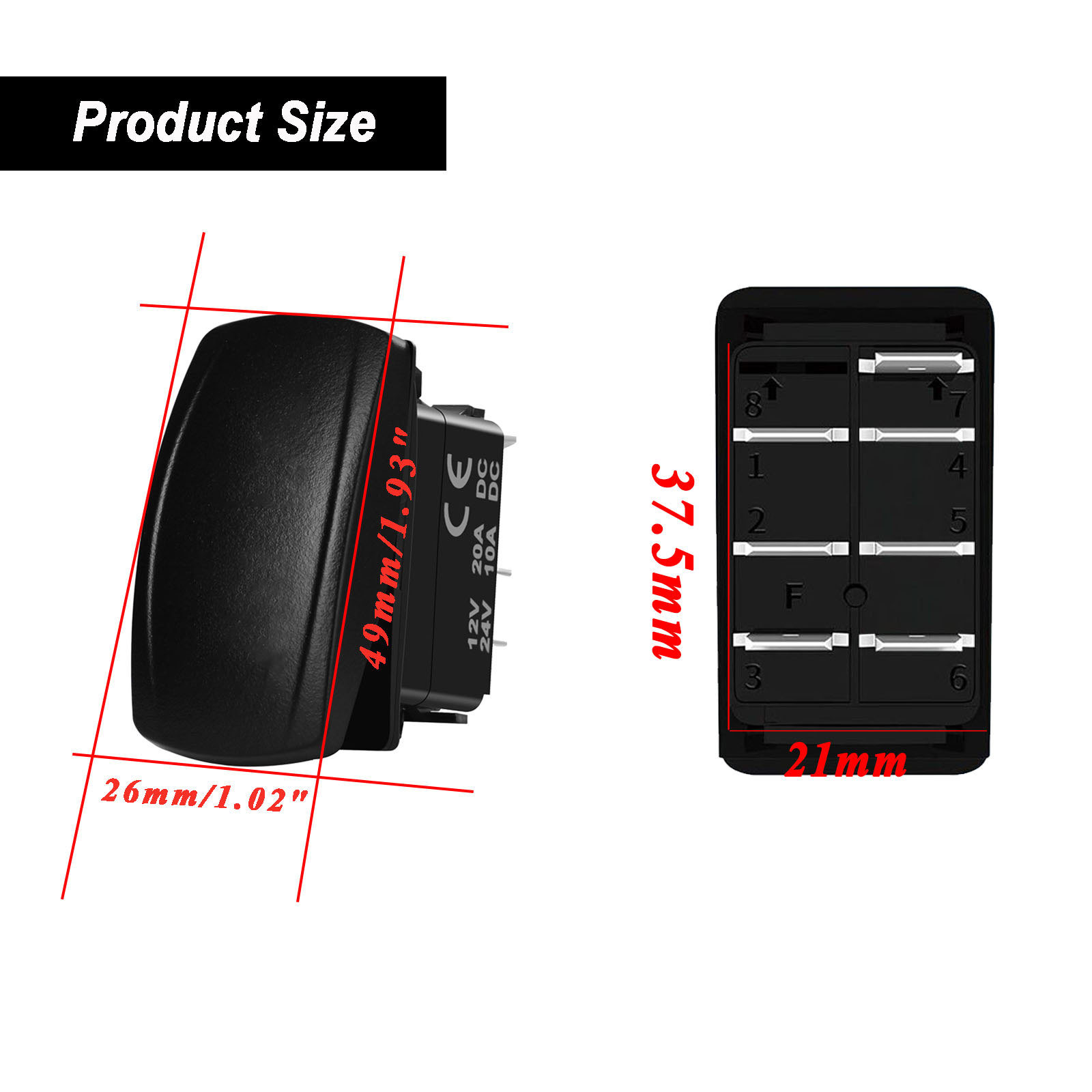 12V/24V 방수 백라이트 마린 로커 스위치 요트 낚 - Fishing Boat Navigation Light 리뷰 및 가격