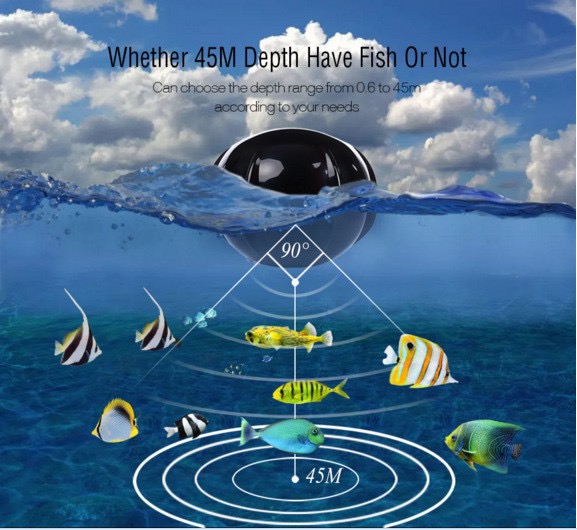 휴대용 어군탐지기, 무선 소나 센서 포함, 0.6M-3 - Fishing Boat Depth Finder 리뷰 및 가격
