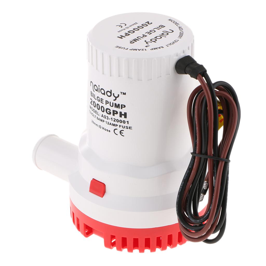 잠수형 빌지 펌프 12V 2000GPH 경량 플라스틱  - Fishing Boat Bilge Pump 리뷰 및 가격