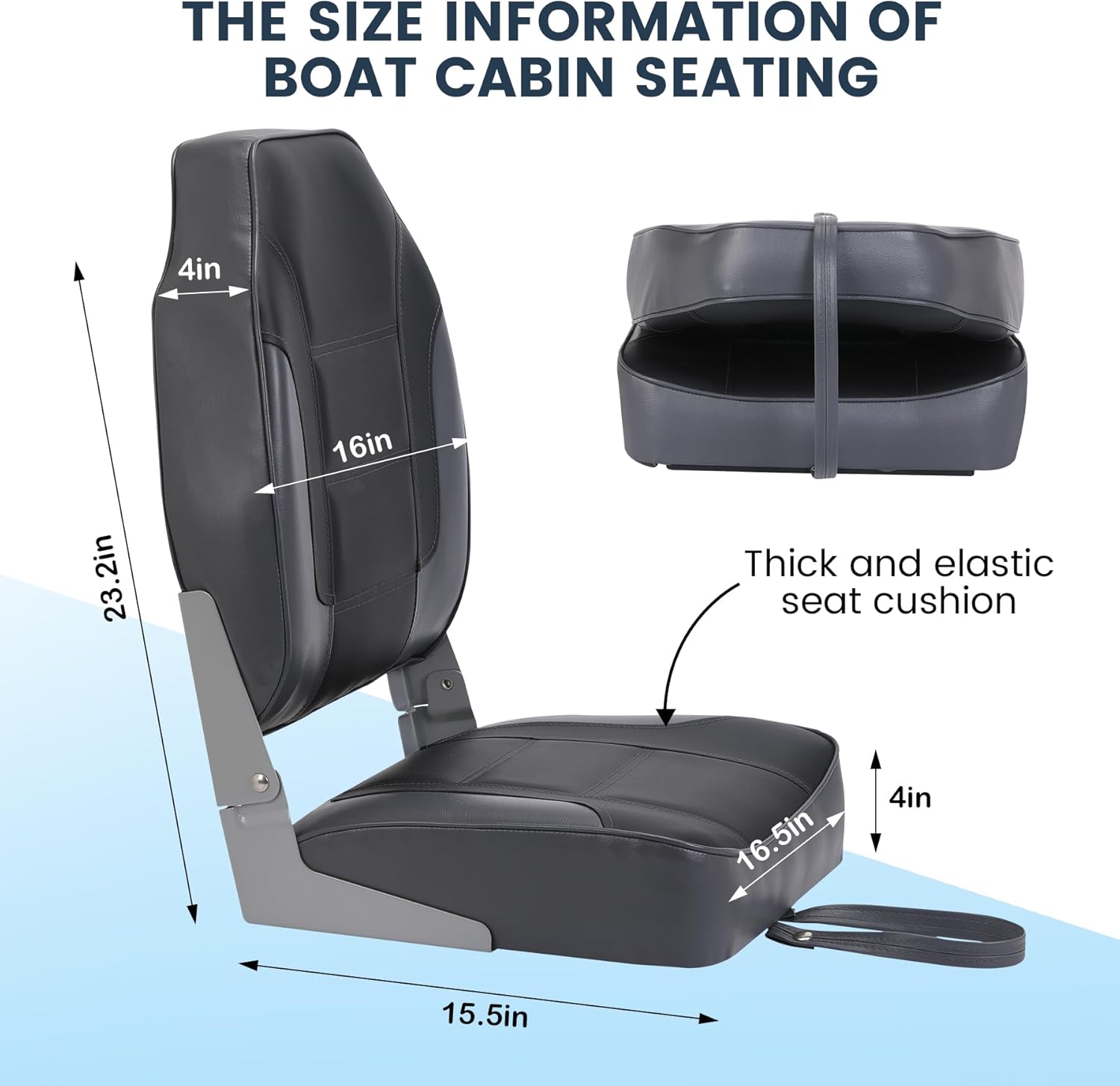 2팩 접이식 보트 시트, 하이백 낚시 보트 시트, 두꺼 - Fishing Boat Seat 리뷰 및 가격