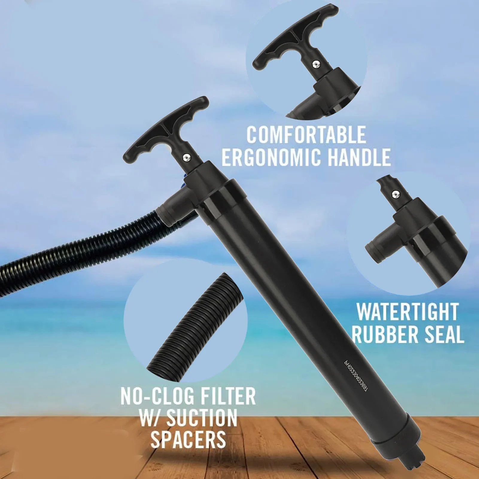호스가있는 수동 빌지 펌프 요트 낚시 보트 카약 스피드 - Fishing Boat Bilge Pump 리뷰 및 가격