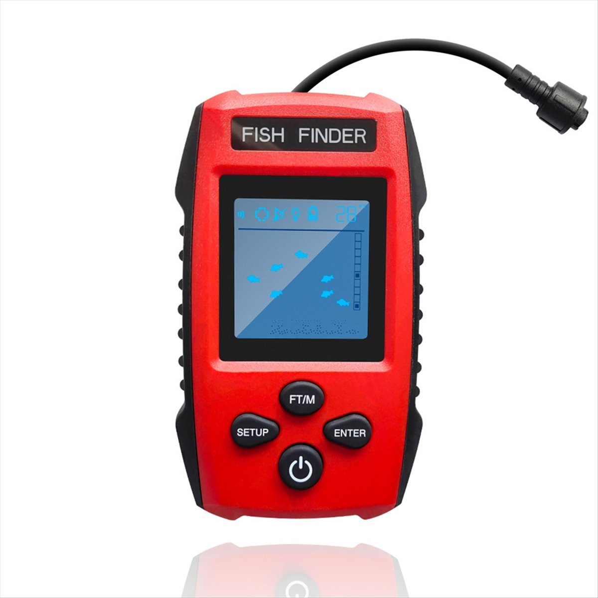 컬러 LCD 어군탐지기 유선 소나 트랜스듀서 탐지 깊이 - Fishing Boat Depth Finder 리뷰 및 가격