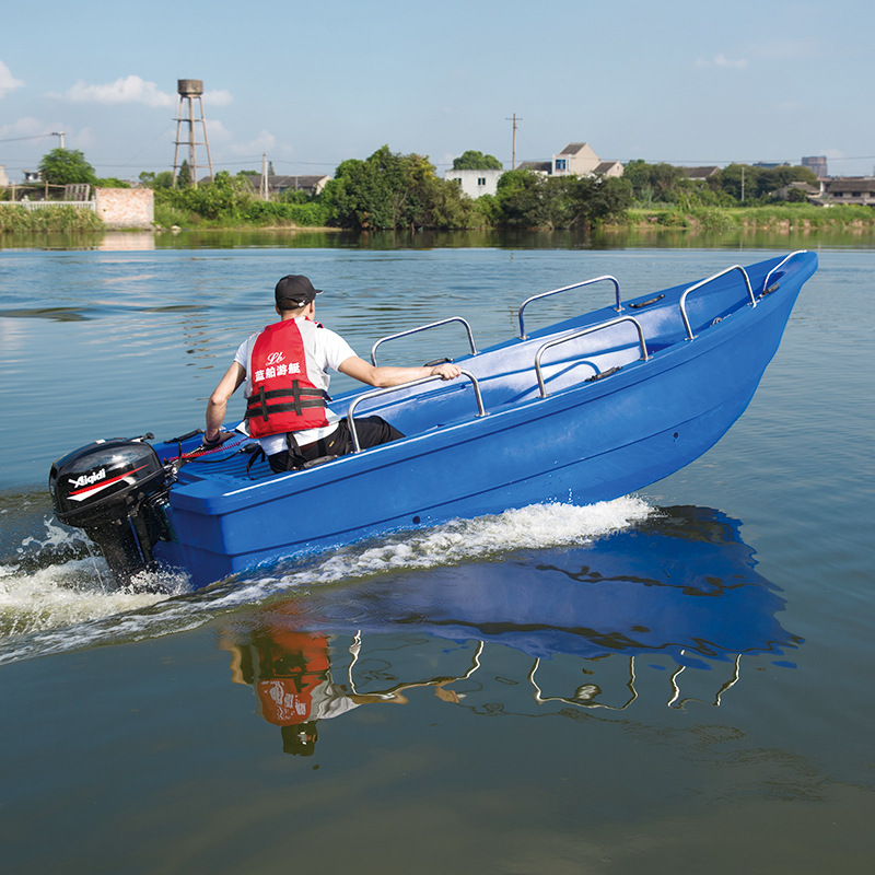 이중층 플라스틱 해상 낚시 보트 공격용 보트는 선외 엔 - Fishing Boat Fiberglass 리뷰 및 가격
